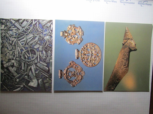 Tesoros De Vikingos, 3 Postales Museo Británica E3