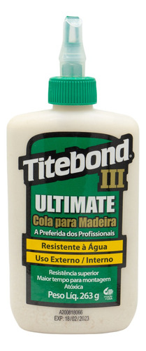 Pegamento líquido Titebond 3 Ultimate, pegamento para madera