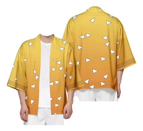 comprar Haori Kimono Demon Slayer Kimetsu No Yaiba Zenitsu Agatsuma