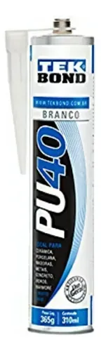 Foto real de Selante PU40 Tekbond Branco 310ML Construcao Civil e Automotiva