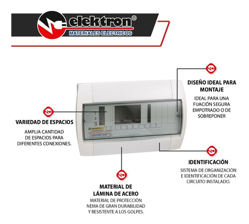 Imagen 3 de 6 de Centro De Carga - Qox208 - 100a 1f 3h 120/240v - 10ka - 10sp