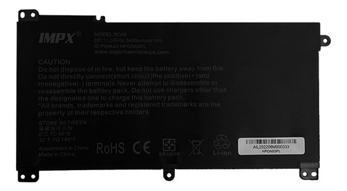 Bateria Hp Stream 14-ax030wm 14-ax067nr 14-axx0x 14-ax101la