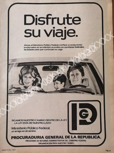 Cartel Pgr. Procuraduria General De La Republica 1981 52