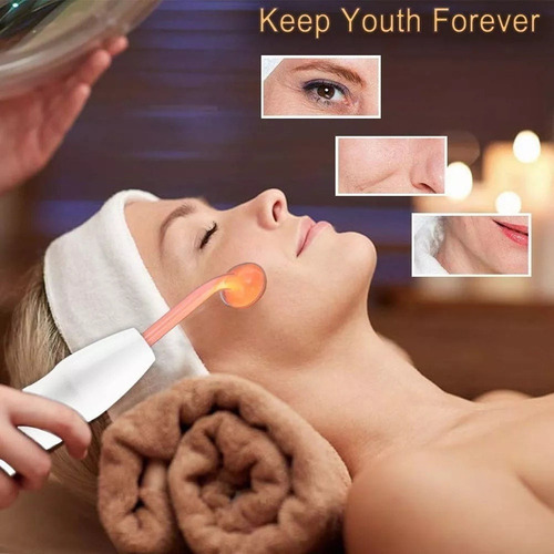 Aparato De Belleza Portátil De Alta Frecuencia C/4 Electrodo
