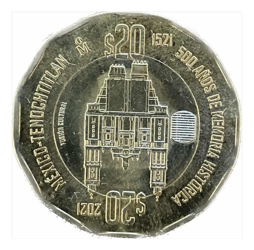 Moneda Coleccionable De $20 Mexico-tenochtitlán
