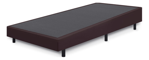 Cama Box Solteirão Anti Refluxo Marrom Inclinada 97x203cm Bf Colchões