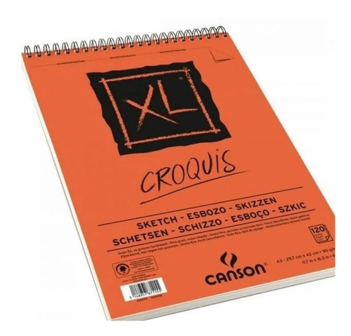 Canson Block Xl Croquis A3  90 Grs. 120 Hojas