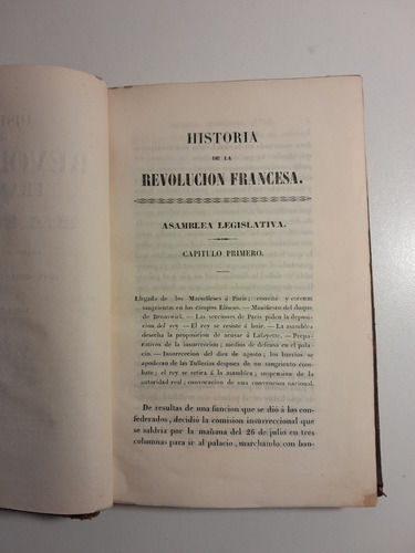Historia De La Revolución Francesa, M.a.thiers, Tomo 3, 1840 (Usado)