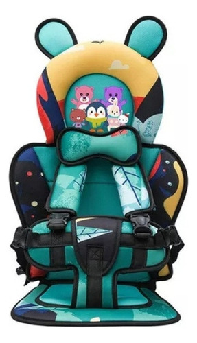 Asiento De Viaje Cómodo Para Bebés Color Verde