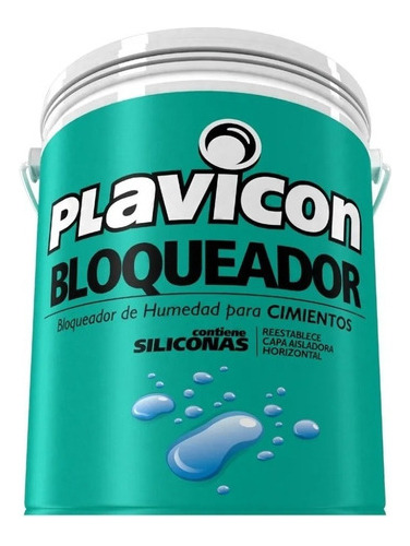 Bloqueador De Humedad Para Cimientos Plavicon 20l Mm Color Incoloro