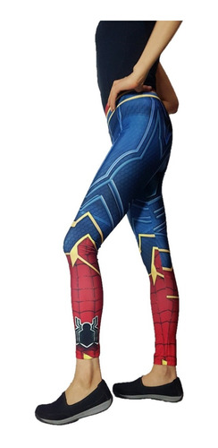 Legging Deportivo De Spiderman Color Azul Para Dama