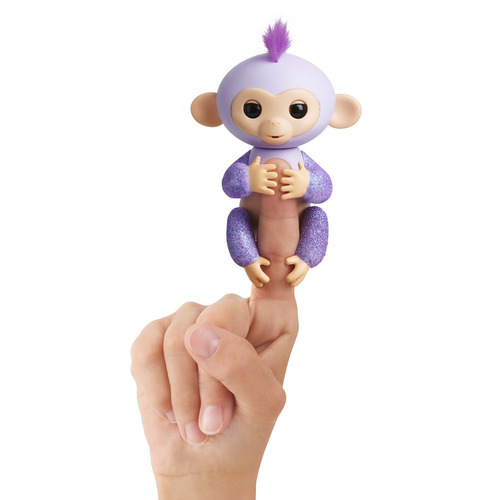 Mono Mascota Bebe Interactiva 2tone Fingerlings Púrpura