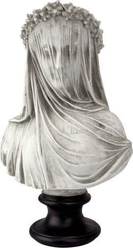 Escultura Busto Doncella Velada Estatua Mujer Renacentista
