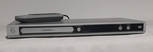 Reproductor De Dvd Admiral Con Control. Funcionando. Plateado (Usado)