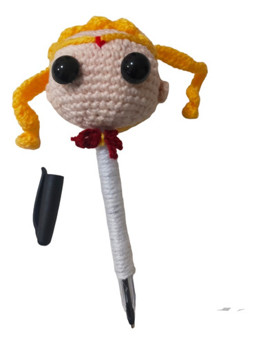 Bolígrafo Sailor Moon Crochet Tejido A Mano.