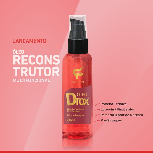 Imagem 3 de 5 de Fashion Dtox Óleo Reparador Finalizador 10 Und