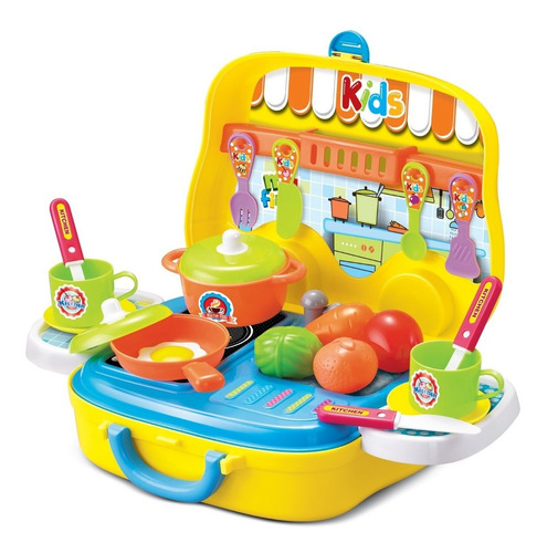 Set De Cocina Y Valija Funster 25 Piezas Didactico