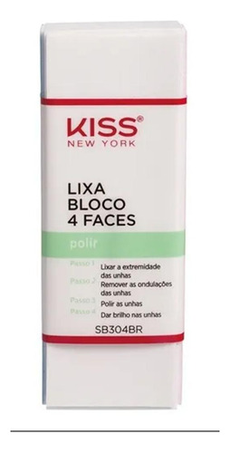 Lixa De Unha Kiss New York Bloco 4 Faces 1 Unidade