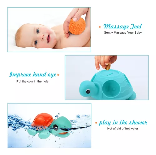  ROHSCE Bolas sensoriales para bebé, juguetes sensoriales para  bebés de 6 a 12 meses para niños pequeños de 1 a 3 años, juegos de regalo  de bolas suaves con textura de