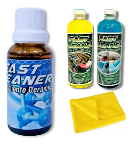 Kit Recubrimiento Cerámico 30 Ml Fastcleaner 9h Hidrofóbico