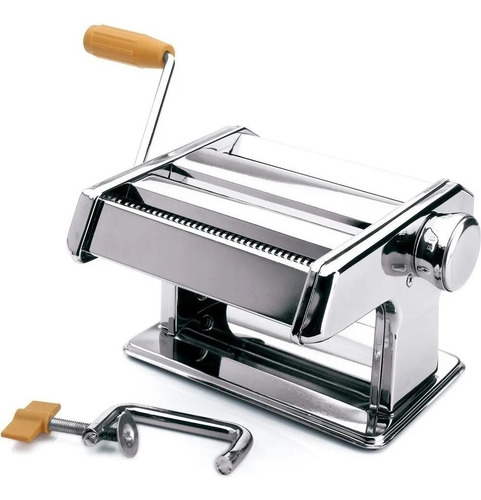 Máquina De Massa Caseira Lasanha Fettuccine Talharim Cheff Cor Cromado