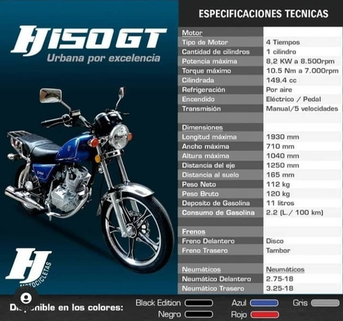 Imagen 5 de 5 de Hj150 Gt