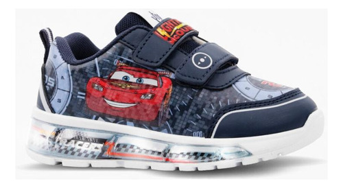 Zapatillas Footy Plus Cars Azul Con Luces Al Pisar