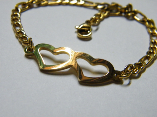 Pulsera Elegante De Acero - De Corazon Para Compromisos