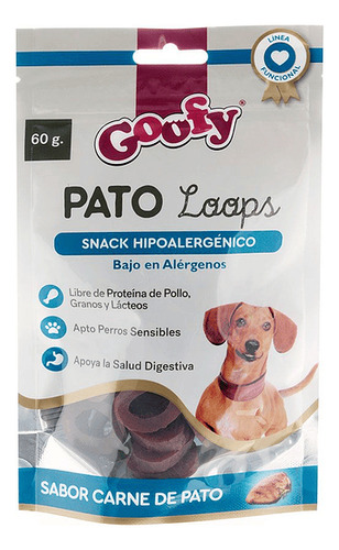 Pato Loops Snacks Hipoalergénico Carne De Pato 60 Gr