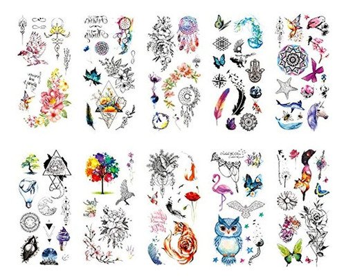 Tatuaje Temporales Impermeables De Dibujo Animado Para Mu