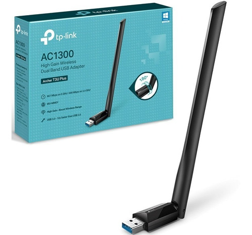 Tp Link Archer T3u Plus Adaptador Usb Inalámbrico Banda Dual