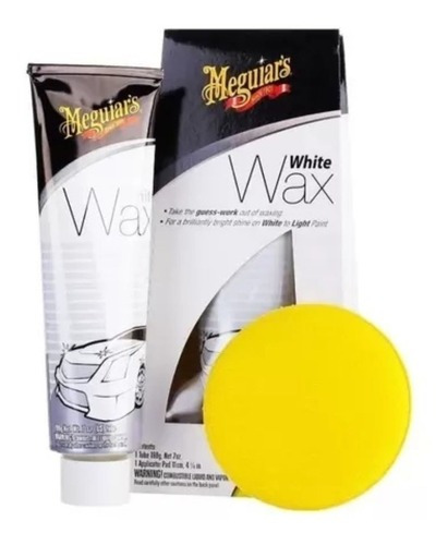 Meguiars White Wax Cera Carro Branco Com Aplicador Perfect