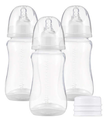 Botella De Leche De 300 Ml Con Paquete De Silicona Para Bebé