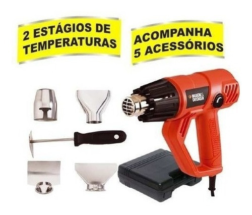 Soprador Térmico Hg2000k 1800w - Black Decker 127v Ou 220v