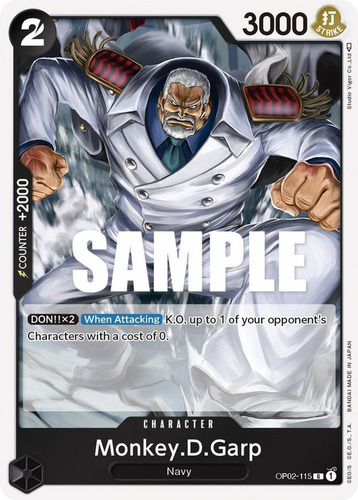 Monkey.d.garp Carta One Piece Tcg Original+10 Cartas