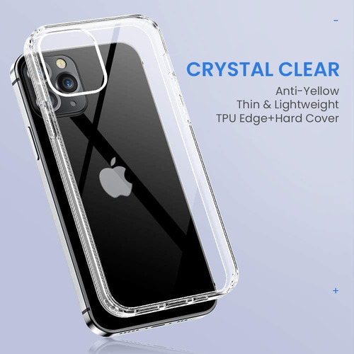 Anemat - Carcasa Para iPhone 12, 12 iPhone Pro, Transparente