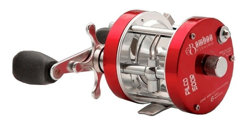 Reel rotativo Bamboo Pilco 500 derecho color rojo