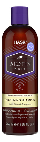 Champú Diario Hask Biotin Boost Espesante Voluminizador Con