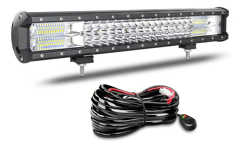 Barra De Luz Led De 20 Pulgadas Y 288 W Con Arnés De C...