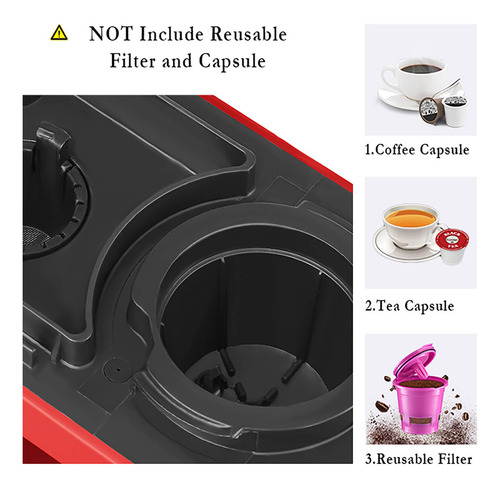 Cafetera Cápsula Elétrica Chulux Compacta 800w Roja