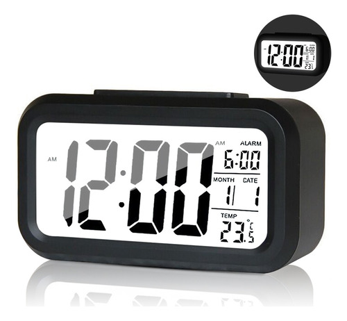 Reloj Despertador Pantalla Led Fecha Temperatura Alarma