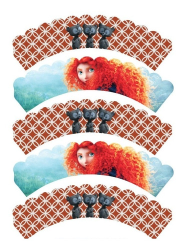 Kit Imprimible Merida Valiente Brave Princesa Disney W109