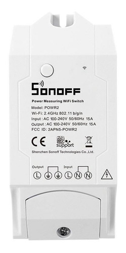 Interruptor Inteligente Sonoff Powr2 Monitoreo De Energía