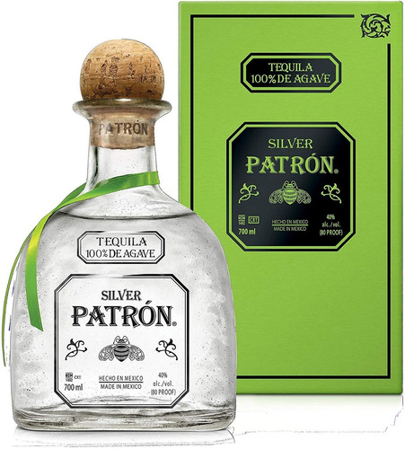 Tequila Patron Silver (botella) 100 % Original