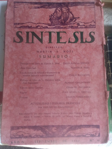 Revista Síntesis. Artes Ciencias Y Letras. Nº40, 1930