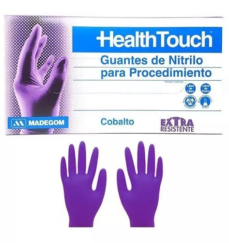Guantes De Nitrilo Health Touch Cobalto Talla M | Cuotas interés