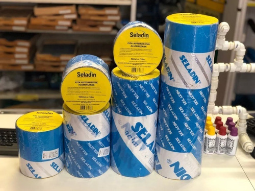 Imagem 5 de 6 de Manta Asfaltica Aluminizada Seladin 10 Cm X 10 Metros
