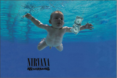 Nirvana Cuadro Decorativo De Aluminio Kurt Cobain Rock   