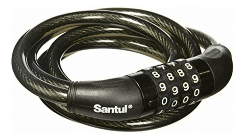 Santul 6685 Candado Cable Combinación 3/8 X 1.5m Color Negro