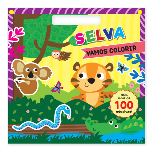 Vamos Colorir - Selva, De Deepti. Editora Girassol, Capa Mole Em Português